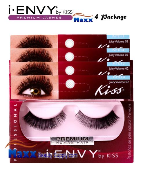 4 Package - Kiss i Envy Juicy Volume 02 Eyelashes - KPE13